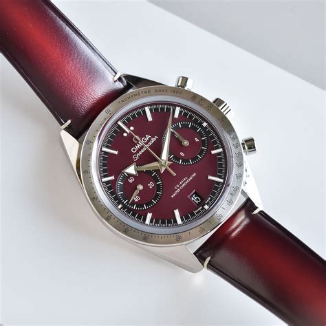 omega speedmaster 57 red|omega 57 speedmaster review.